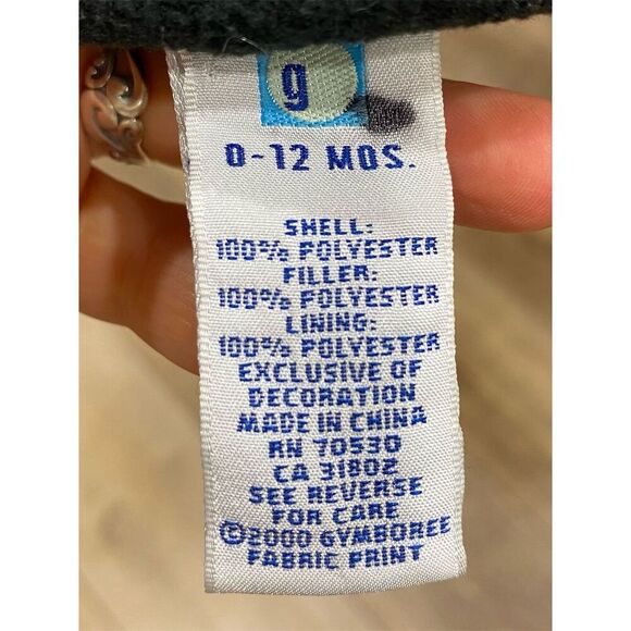 Gymboree Baby gloves 0-12 Months Black Unisex Adjustable Strap - Picture 2 of 3